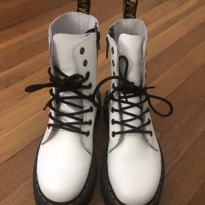 Dr. Martens white platform Jadon boots